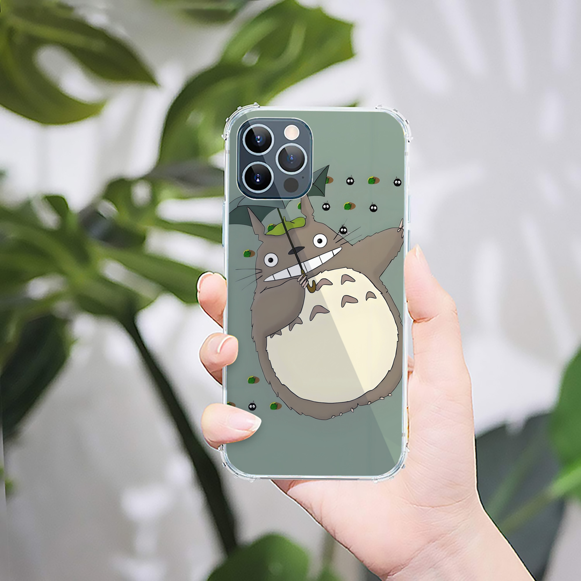 （画像用） となりのトトロ 草壁メイ 草壁サツキ My Neighbor Totoro Satsuki Kusakabe Mei Kusakabe 【iPhone 12シリーズ対応】透明スマホケース（クリアソフトケース）
